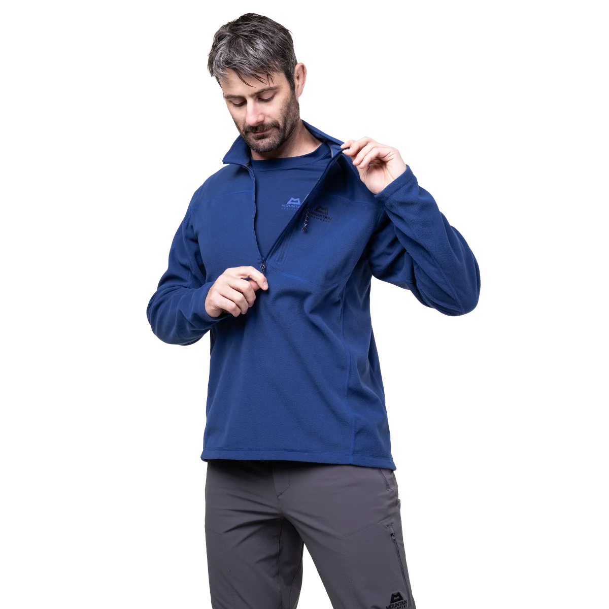 Micro Men's POLARTEC® Classic 100M Fleece 1/4 Zip - Admiral Blue [ME-25786_STOCK]