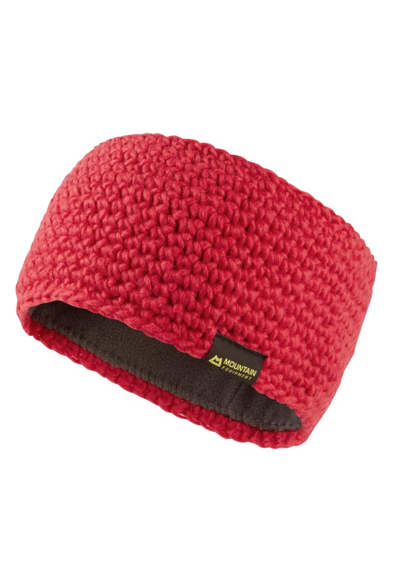 Crochet Knit Microfleece Flash Headband - Hibiscus [ME-001318_SAMPLE]