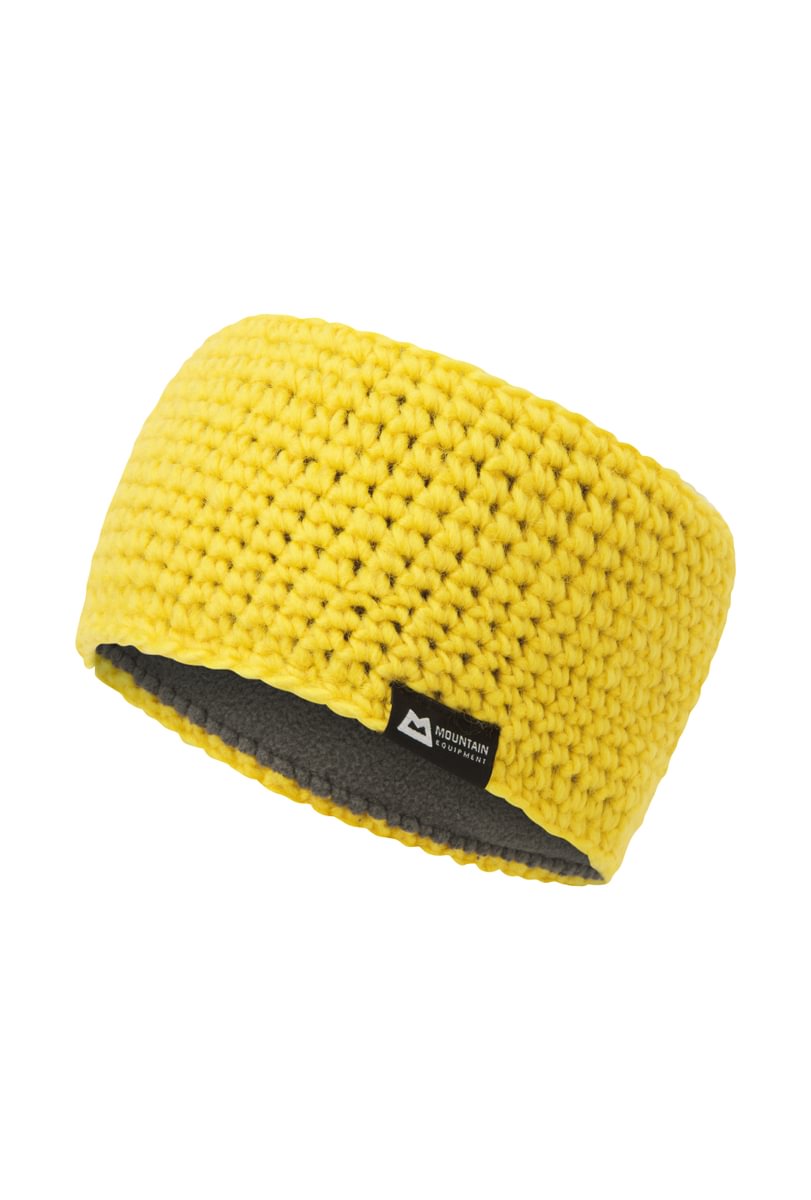 Crochet Knit Microfleece Flash Headband - Lemon [ME-001318_SAMPLE]