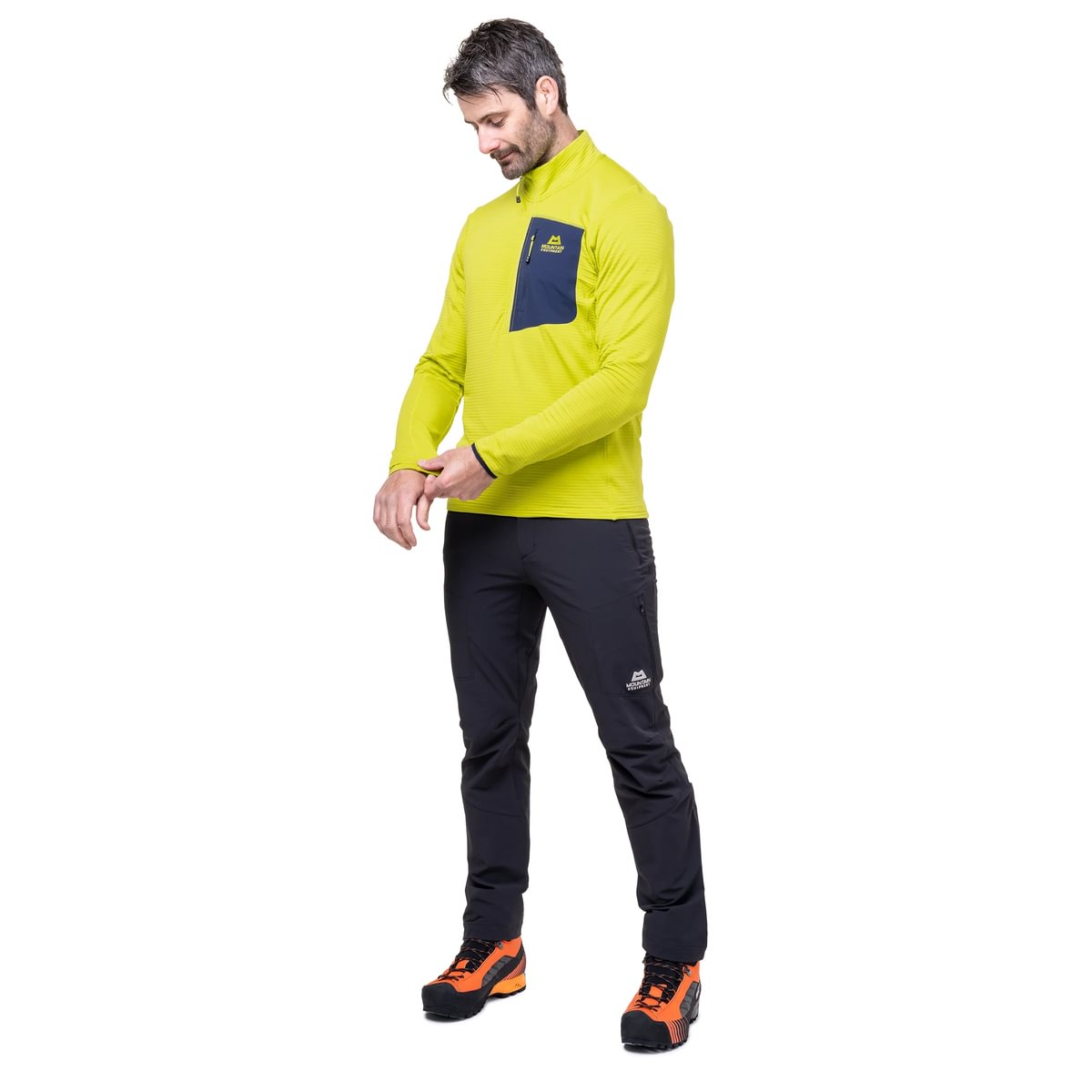 Lumiko Men's Lightweight Fast Drying Quarter Zip Fleece - Vine Cosmos [ME-005360_SAMPLE]