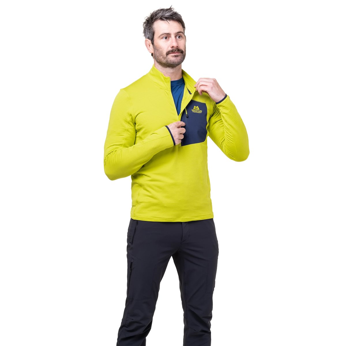 Lumiko Men's Lightweight Fast Drying Quarter Zip Fleece - Vine Cosmos [ME-005360_SAMPLE]