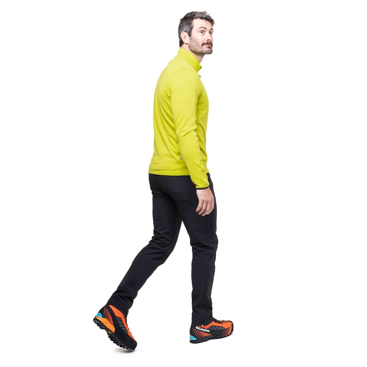Lumiko Men's Lightweight Fast Drying Quarter Zip Fleece - Vine Cosmos [ME-005360_SAMPLE]
