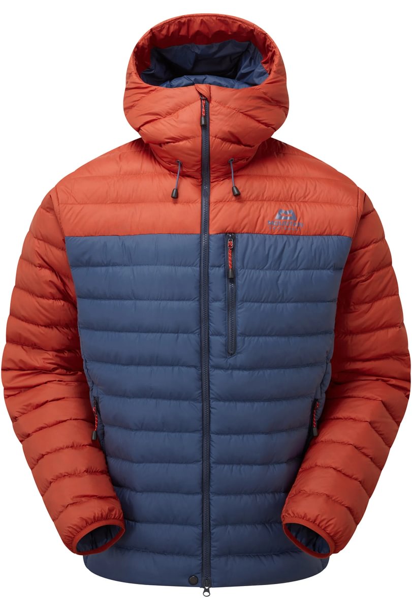 Earthrise Men's 100% Recycled Hooded Lightweight Down Jacket - Dusk & Red Rock [ME-006399_STOCK] (Copy) (Copy)