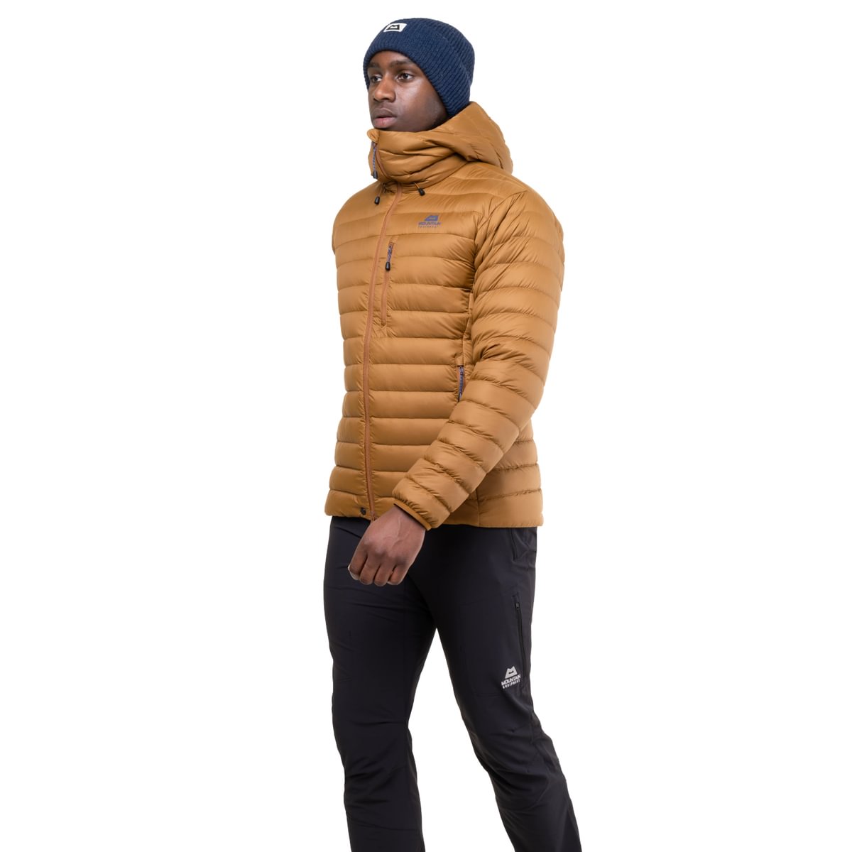 Earthrise Men's 100% Recycled Hooded Lightweight Down Jacket - Walnut [ME-006399_STOCK]