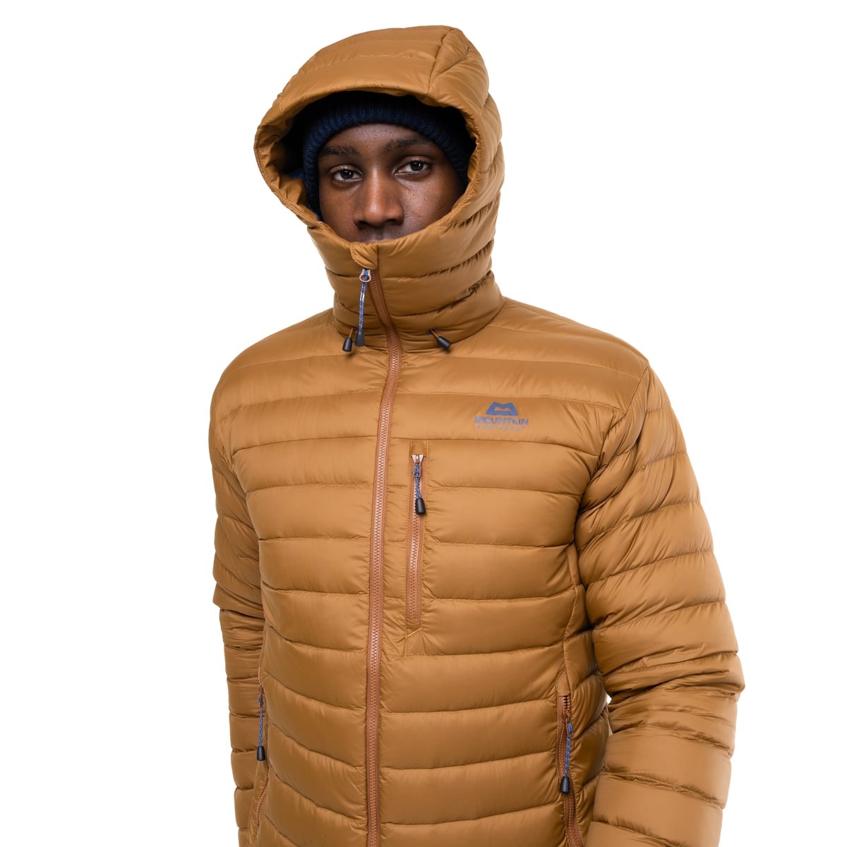 Earthrise Men's 100% Recycled Hooded Lightweight Down Jacket - Walnut [ME-006399_STOCK]