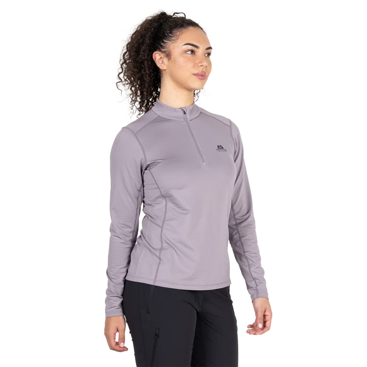 Cerrig Women's Long Sleeve Moisture Wicking 1/4 Zip Base Layer Tops - Allium [ME-007463_SAMPLE]