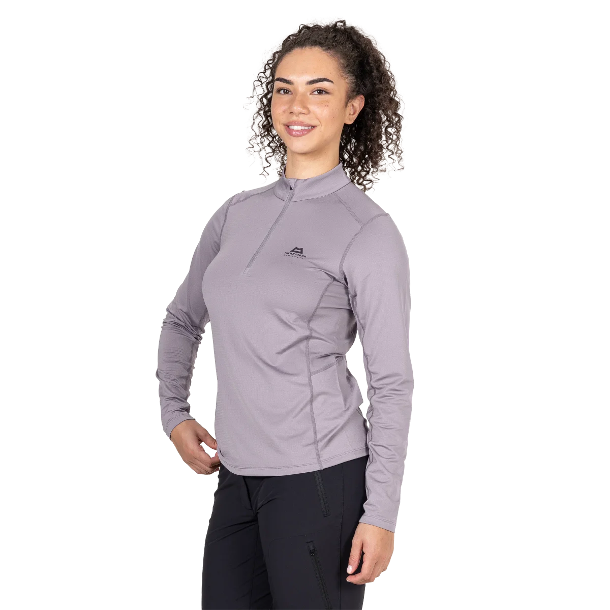 Cerrig Women's Long Sleeve Moisture Wicking 1/4 Zip Base Layer Tops - Allium [ME-007463_SAMPLE]