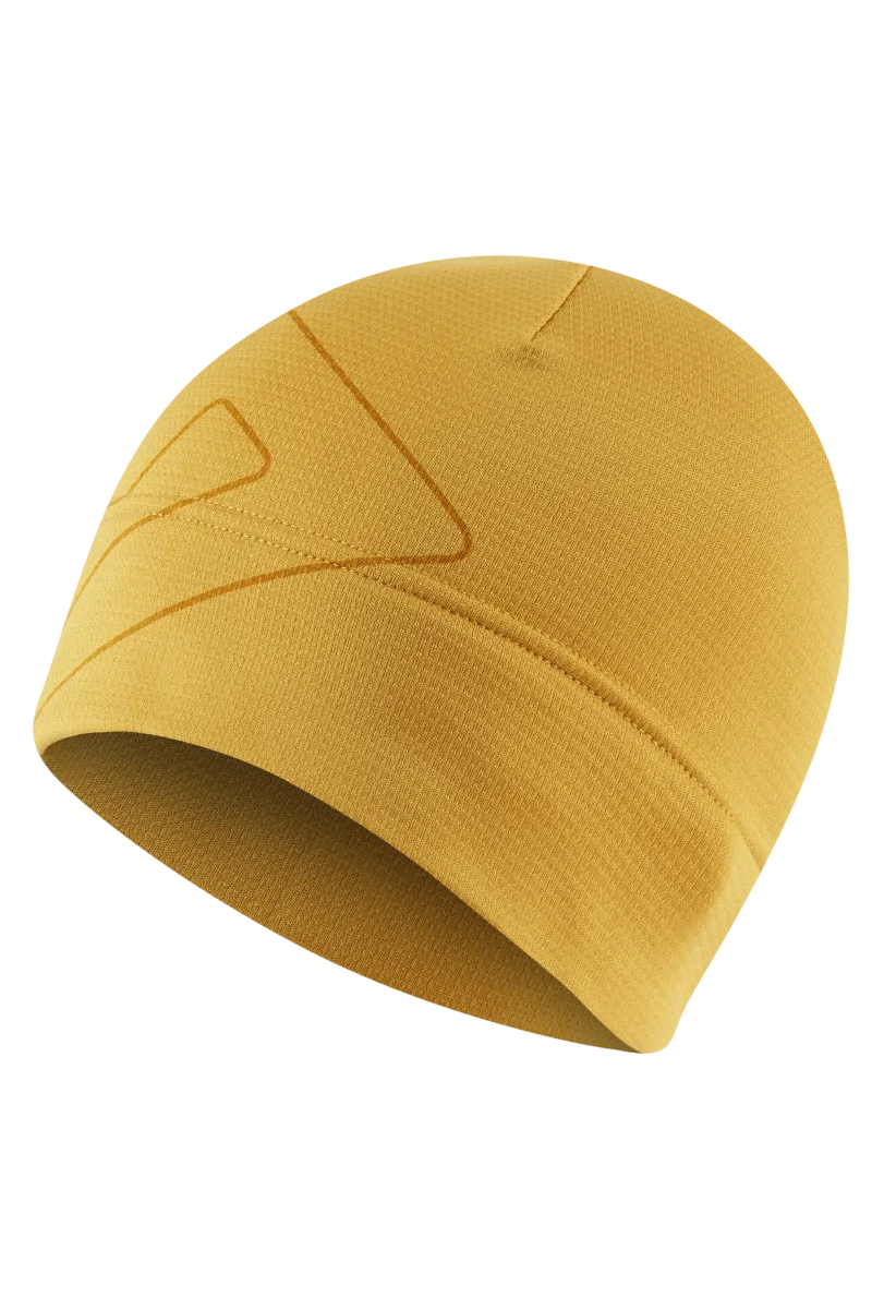 Mugi Microgrid Stretch Fleece Beanie - Mustard [ME-007873_SAMPLE]