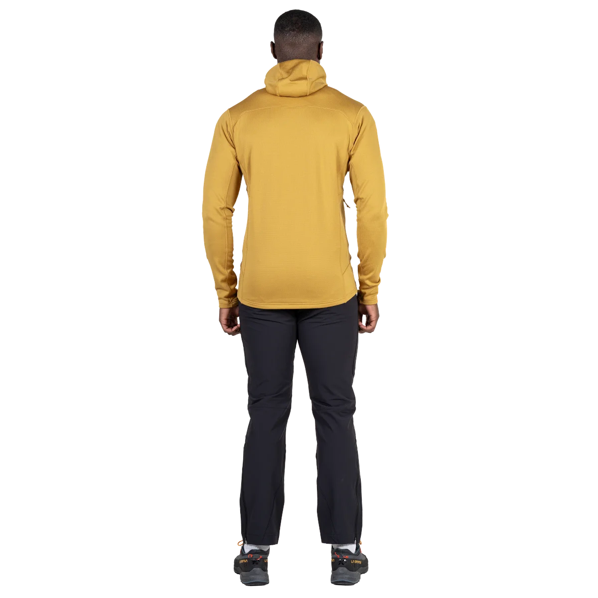 Durian Hooded Men's Microgrid Stretch Fleece Jacket - Mustard [ME-008029_SAMPLE]