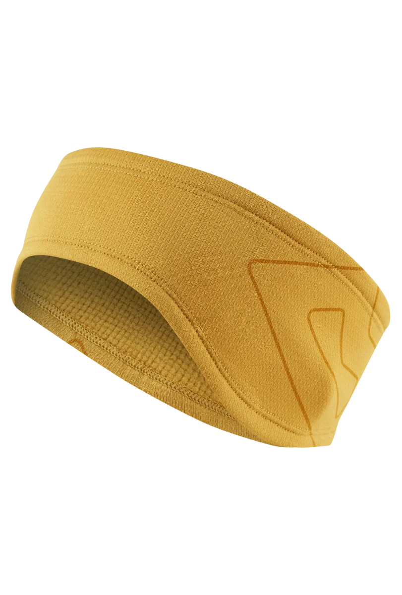 Mugi Microgrid Stretch Fleece Headband - Mustard [ME-008051_SAMPLE]