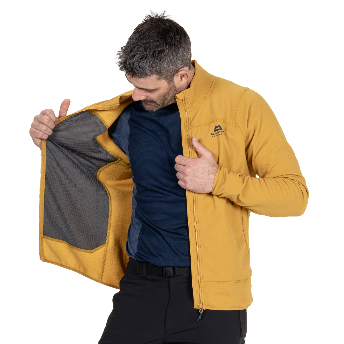 Jorasses Lite Men's Stretch Powerfleece Jacket - Mustard [ME-008055_SAMPLE]
