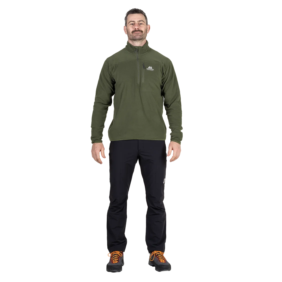 Micro Men's POLARTEC® Classic 100M Mid-layer 1/4 Zip Fleece Pullover - Buckthorn [ME-008365_SAMPLE]
