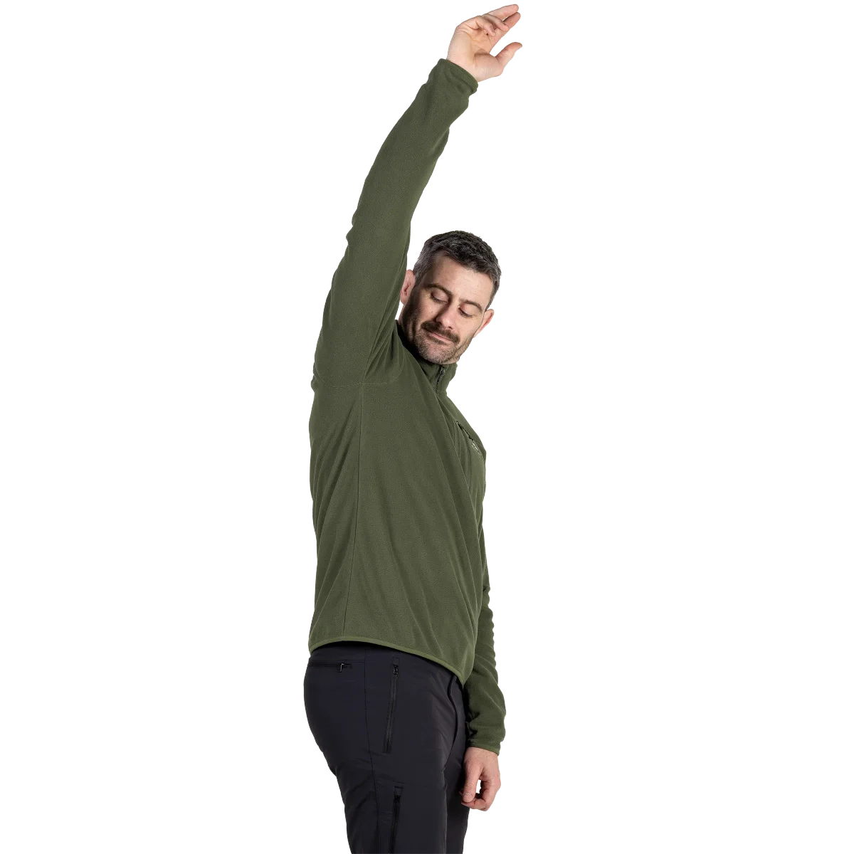 Micro Men's POLARTEC® Classic 100M Mid-layer 1/4 Zip Fleece Pullover - Buckthorn [ME-008365_SAMPLE]