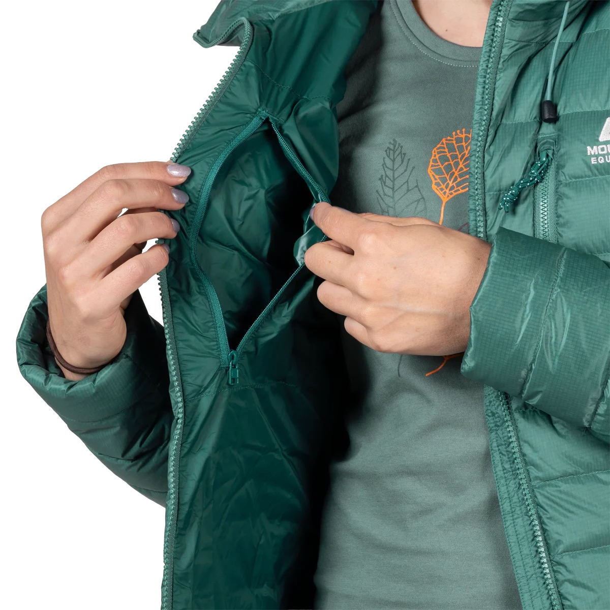 Jokla Women's DRILITE® LOFT 20D 800 Fill Goose Down Jacket - Sea Pine [ME-008635_SAMPLE]