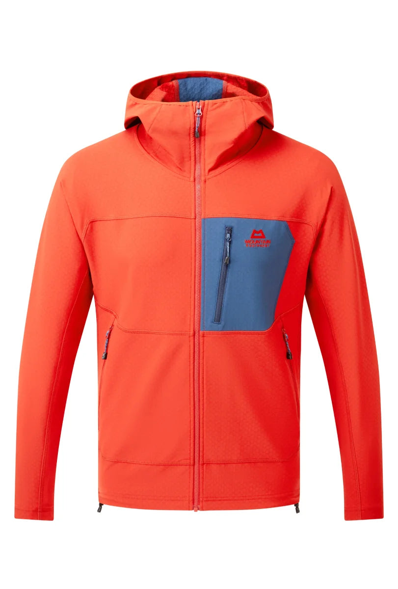 Arrow Hooded Men's Double Weave Lightweight Technical Jacket - Red Rock Dusk [ME-008750_STOCK]