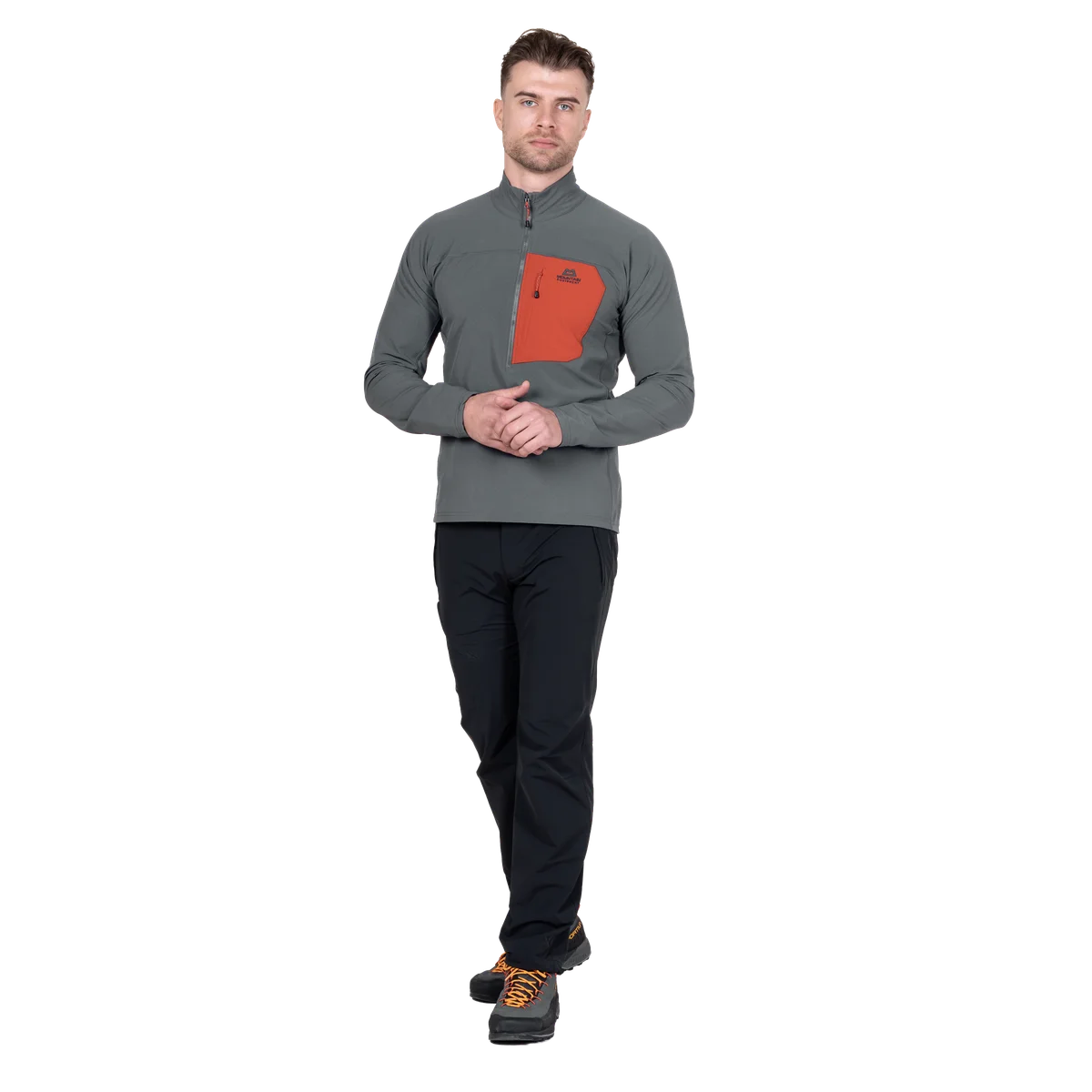 Arrow Men's Double Weave Lightweight Technical Mid-layer 1/4 Zip - Anvil Redrock [ME-008751_STOCK]