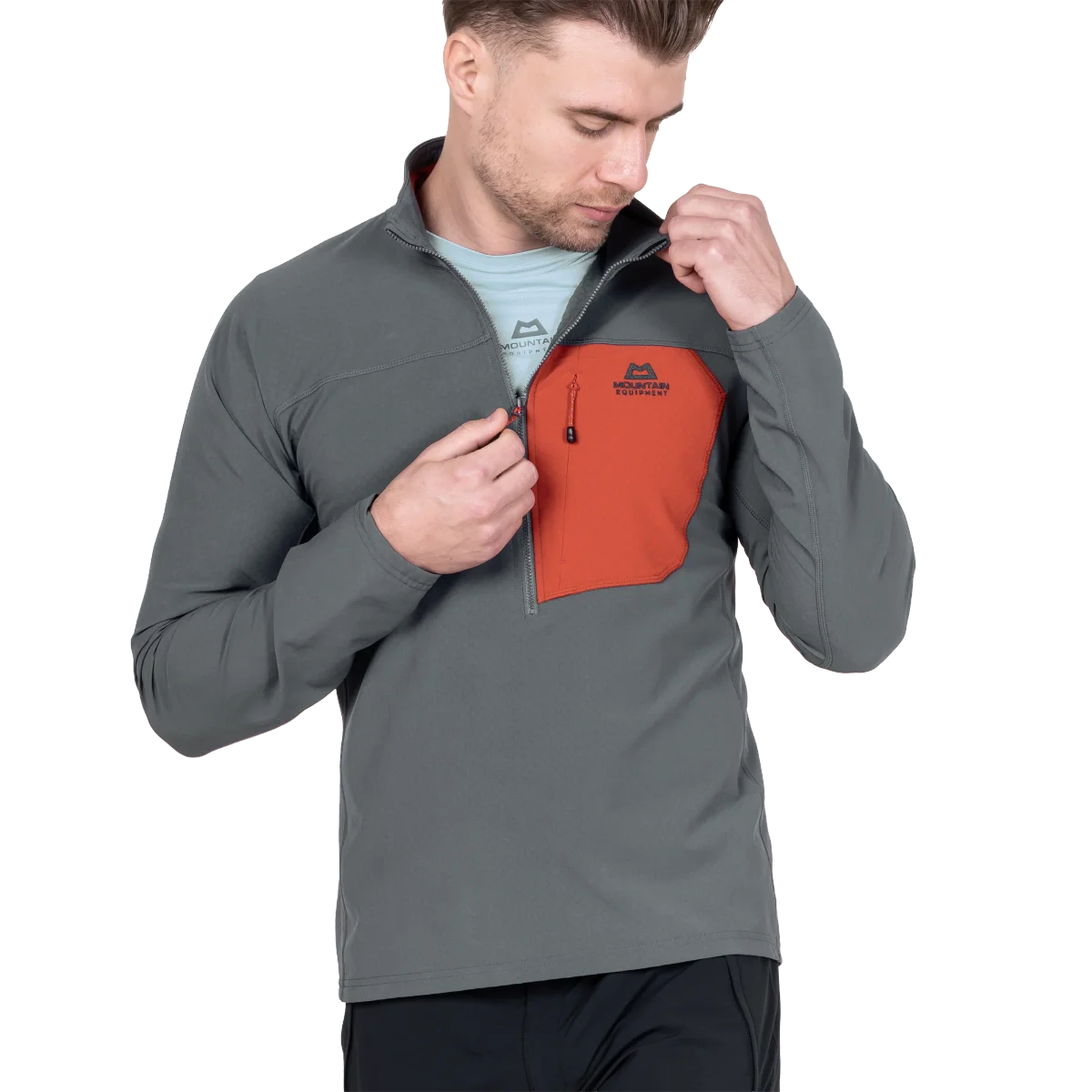 Arrow Men's Double Weave Lightweight Technical Mid-layer 1/4 Zip - Anvil Redrock [ME-008751_STOCK]
