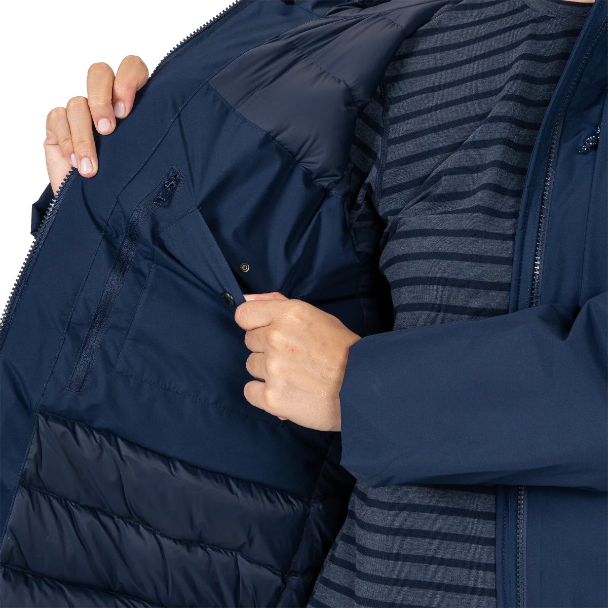 Triton Women's 2-layer DRILITE® 50D Waterproof 700 Fill Down Jacket - Cosmos [ME-008798_SAMPLE]