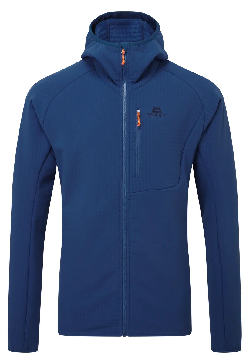 Shroud Hooded Men's Cycloknit Performance Fabric Jacket - Admiral Blue [ME-008999_SAMPLE]
