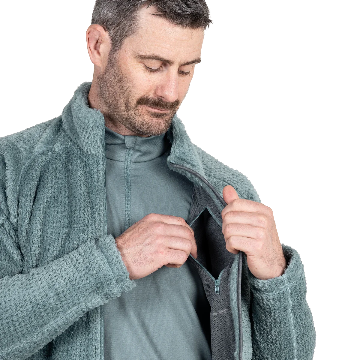 Concordia Men's POLARTEC® Thermal Pro® Hi Loft Grid Fleece Jacket - Goblin Blue [ME-009002_SAMPLE]