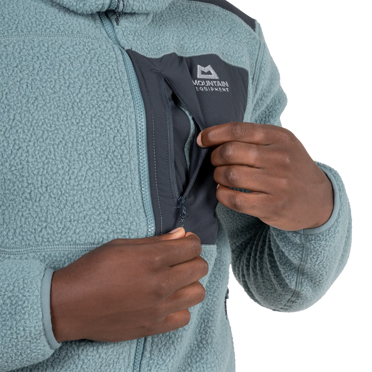 Highpile Hooded Men's High-Loft Recycled Fleece Jacket - Goblin Cosmos [ME-009005_SAMPLE]