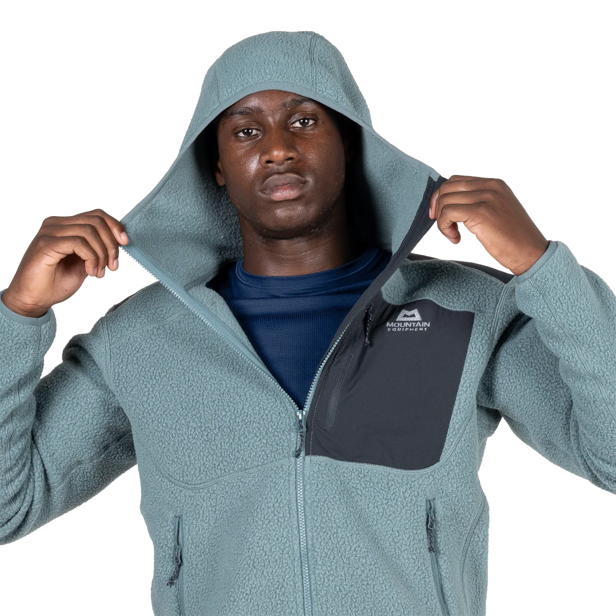 Highpile Hooded Men's High-Loft Recycled Fleece Jacket - Goblin Cosmos [ME-009005_SAMPLE]