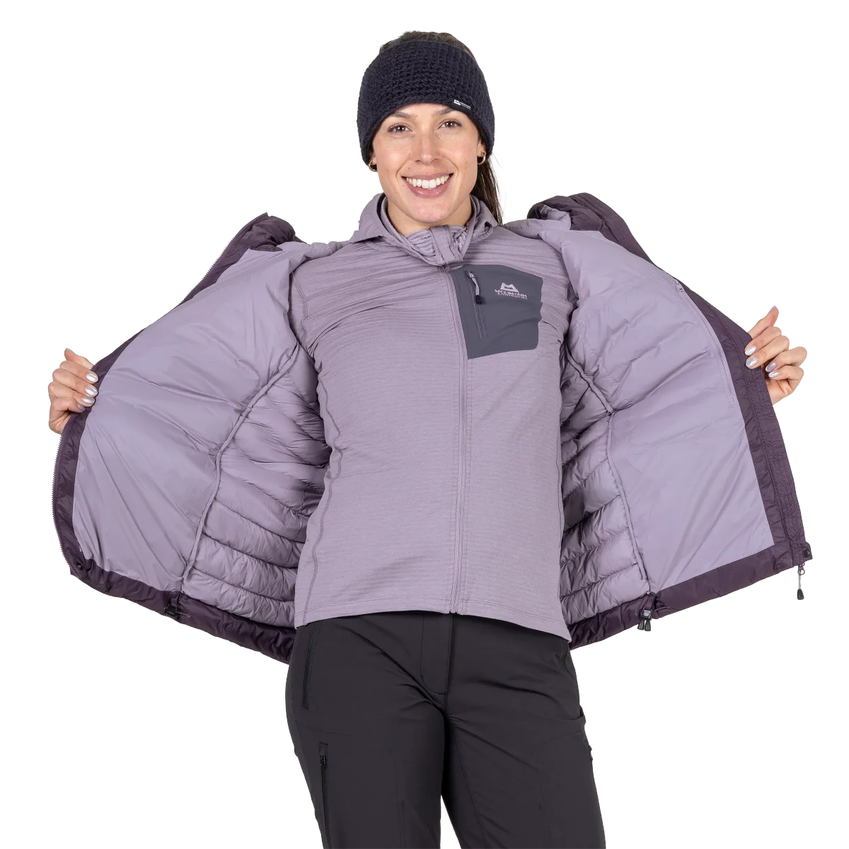 Superflux Women's POLARLOFT® 40D 100% Recycled Hooded Down Jacket - Nightshade [ME-009011_SAMPLE]
