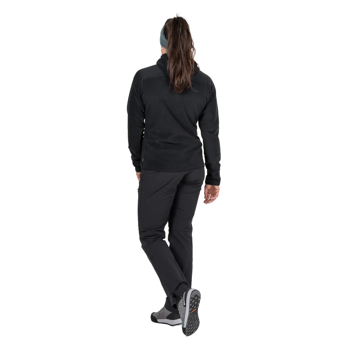 Indus Women's POLARTEC® Classic 200M Hooded Fleece Jacket - Black [ME-009089_SAMPLE]
